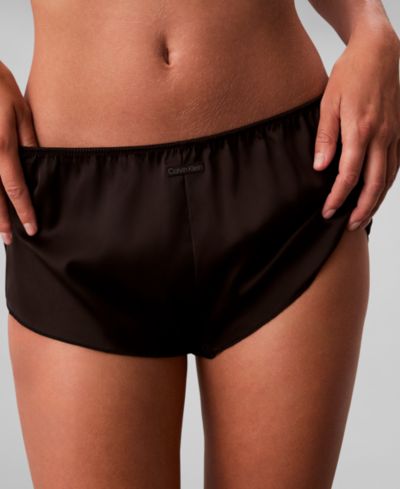 Calvin Klein Women's Signature Satin Tap Shorts QF8395