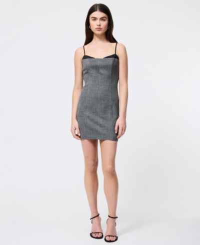 French Connection Women's Owen Plaid Peek-A-Boo Mini Dress