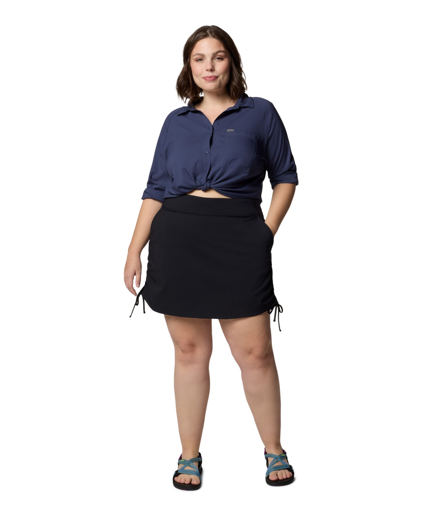 Скорт Columbia Plus Size на все сезоны, regular fit