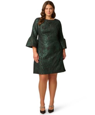 Adrianna Papell Plus Size A-Line Jacquard Dress
