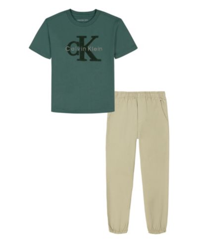 Calvin Klein Baby Boys' T-Shirt and Jogger Pants, 2-Piece Set