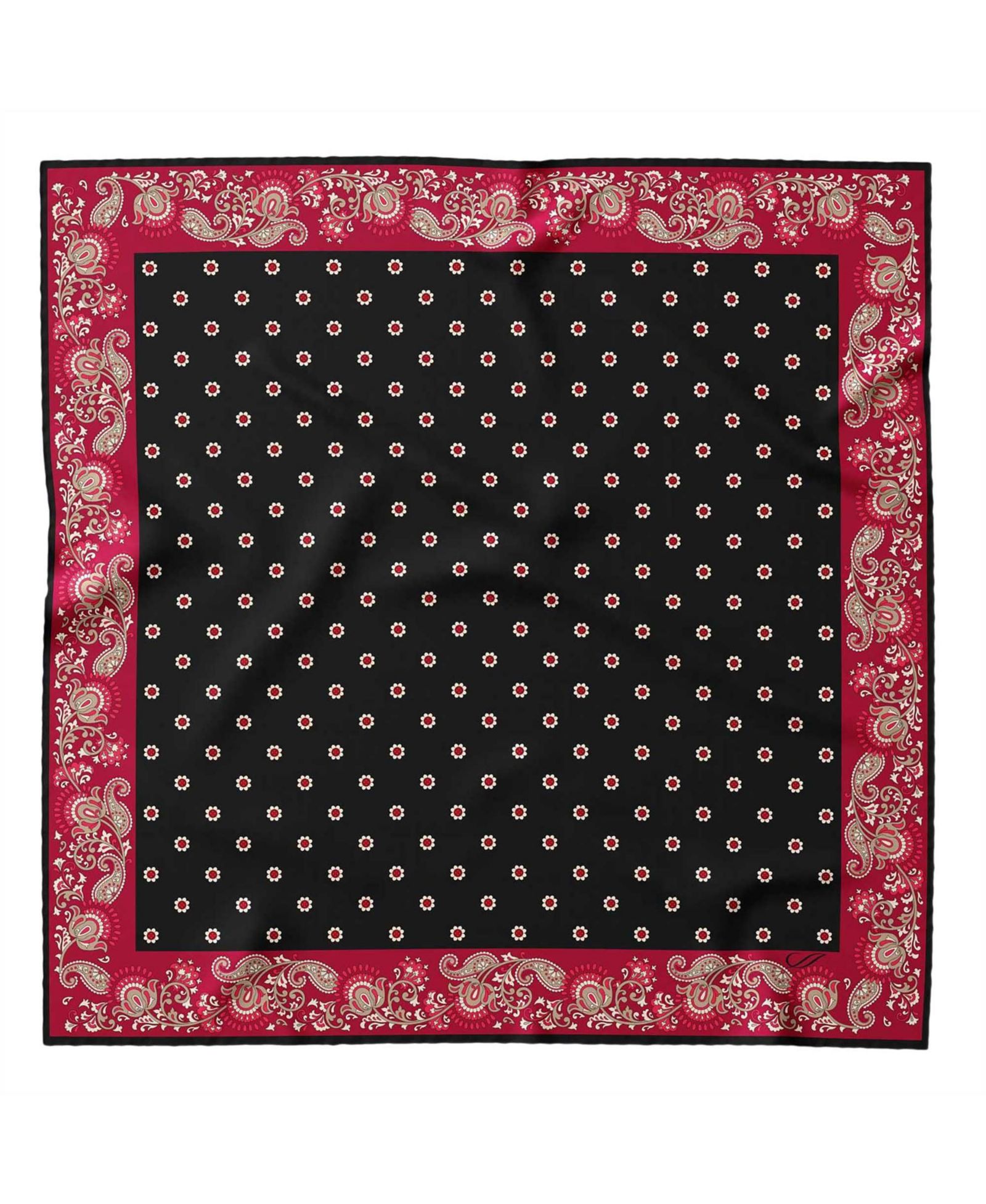 Elizabetta Men's Sangiovese - Silk Pocket Square for Men