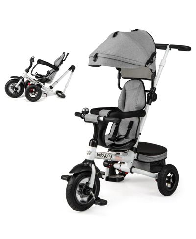 Costway 5-in-1 Folding Trike for Toddlers 1-5 Years Old with Safety Harness