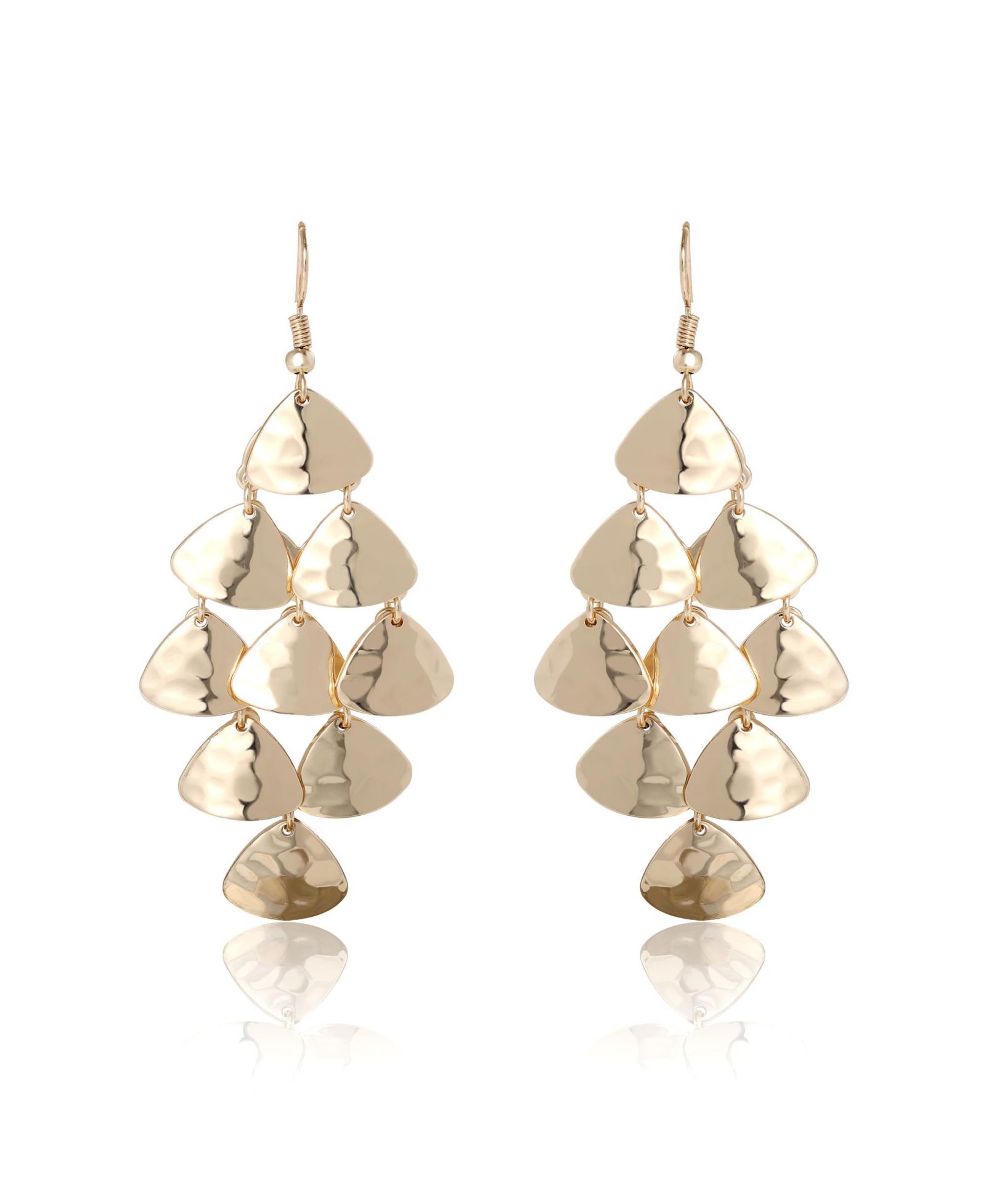 BCBGeneration серьги-подвески Layered Triangle Drop