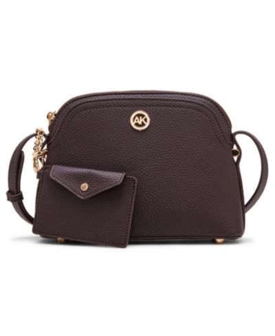 Anne Klein Dome Zip Top Detachable Card Case Crossbody Bag