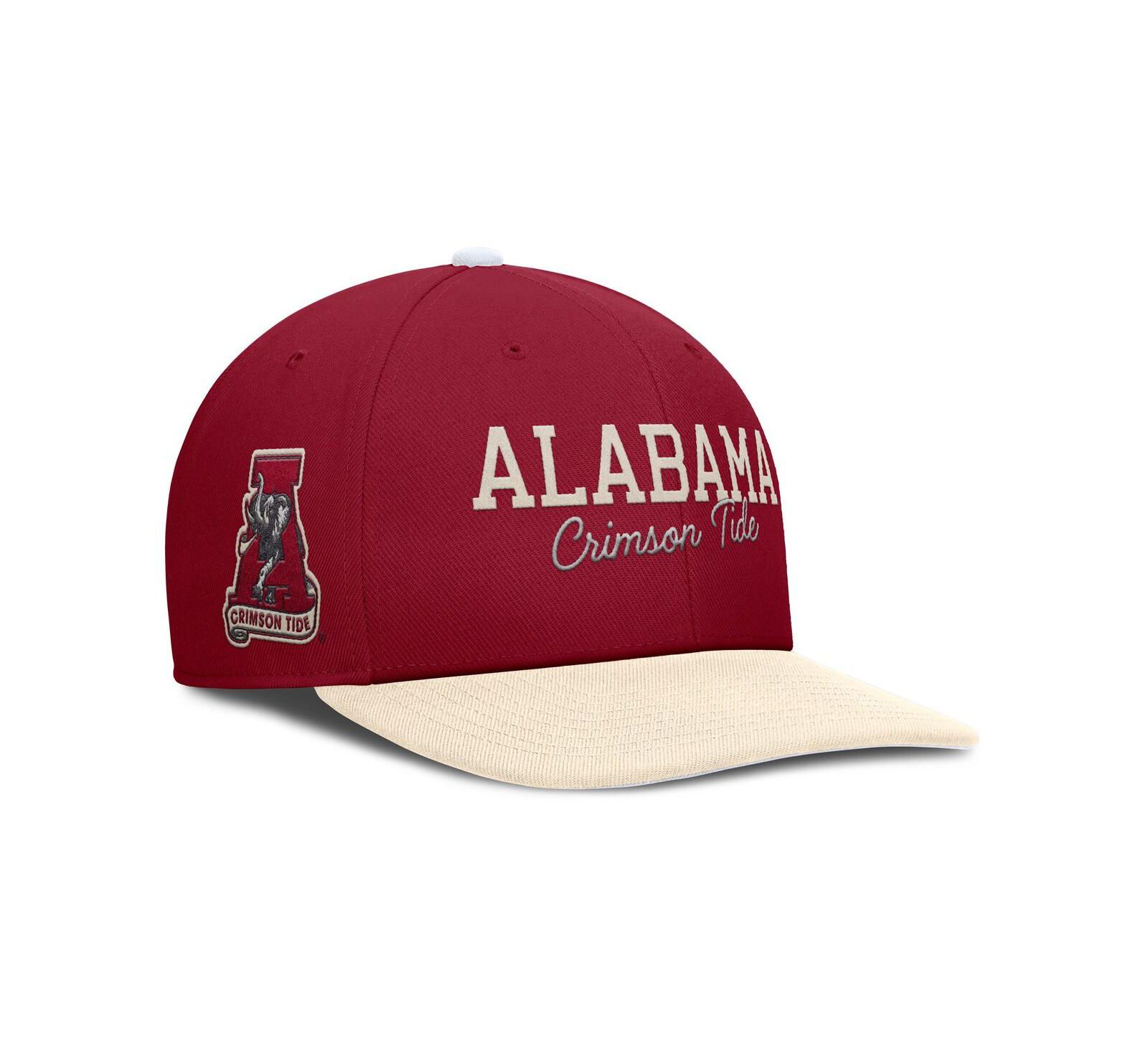 Nike Men's Crimson/Cream Alabama Crimson Tide Pro Legacy Script Snapback Hat