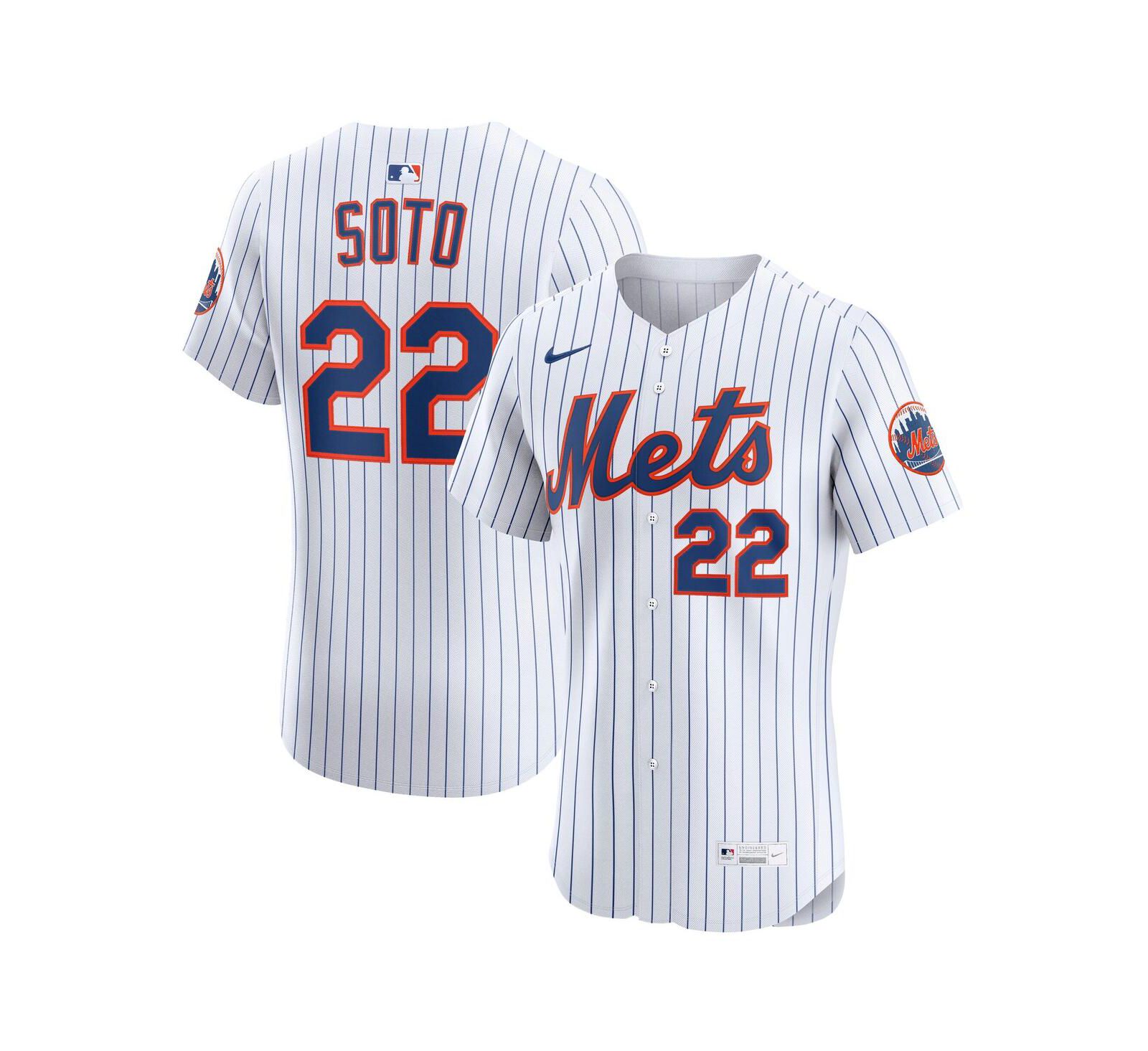 Nike Мужская джерси New York Mets Home Elite White Juan Soto
