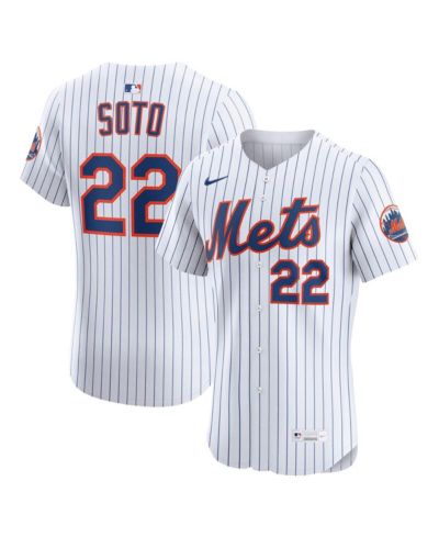 Nike Мужская джерси New York Mets Home Elite White Juan Soto