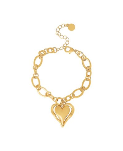 BCBGeneration Bold Heart Pendant Bracelet