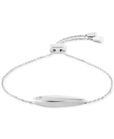 Браслет Calvin Klein Logo-Etched Sculpted Slider