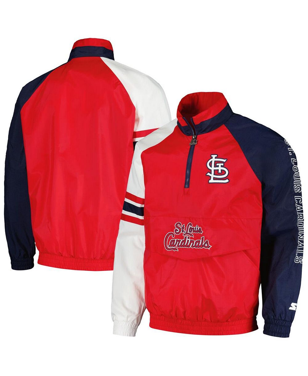 Мужская куртка Starter St. Louis Cardinals Elite Raglan Half-Zip