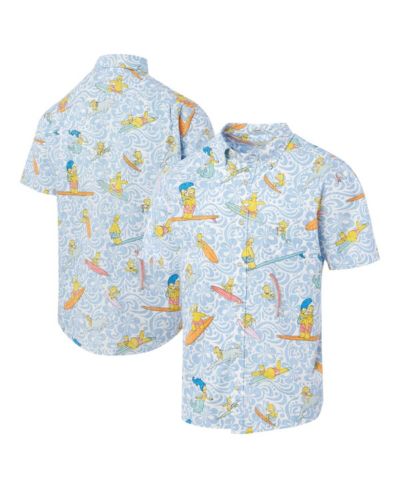 Мужская рубашка Reyn Spooner The Simpsons Cowabunga Light Blue
