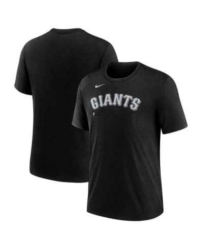 Мужская футболка Nike Heather Black San Francisco Giants Lights Out Tri-Blend