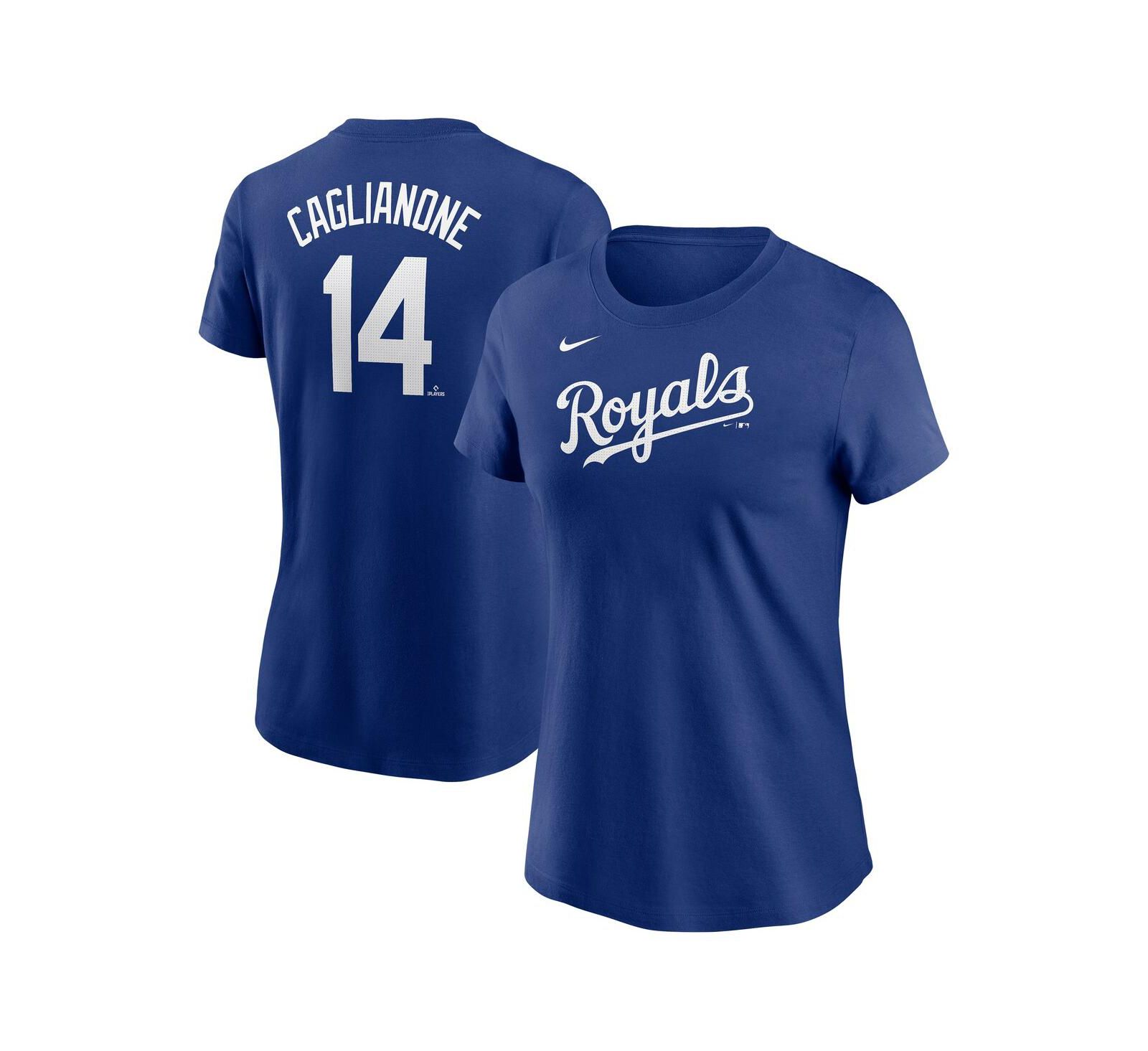 Nike Women's Jac Caglianone Royal Kansas City Royals Fuse Name & Number T-Shirt
