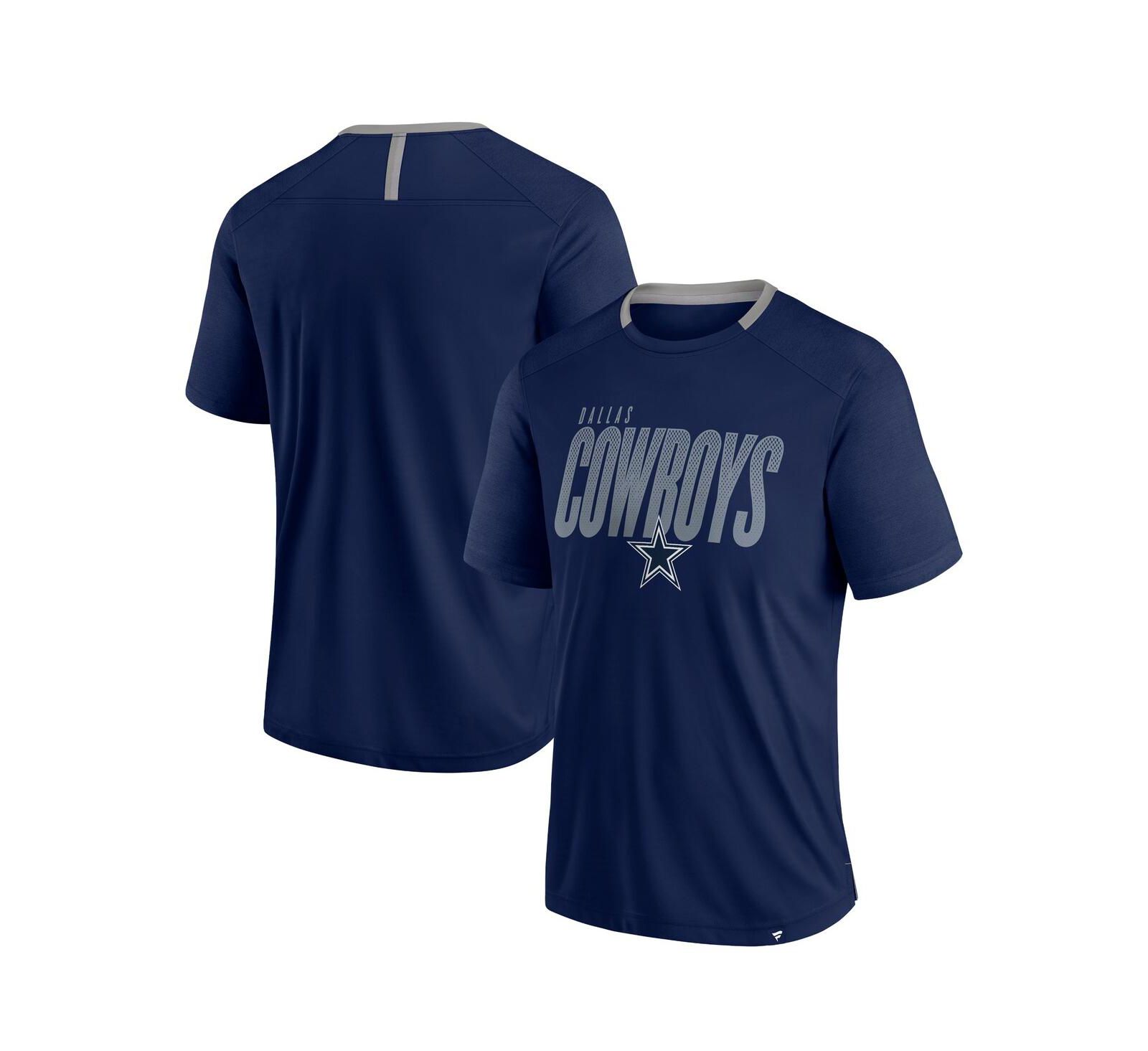 Fanatics Men's Navy Dallas Cowboys Fade Dot Slant T-Shirt