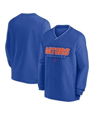 Мужская ветровка Jordan Royal Florida Gators 2024 Sideline Pullover
