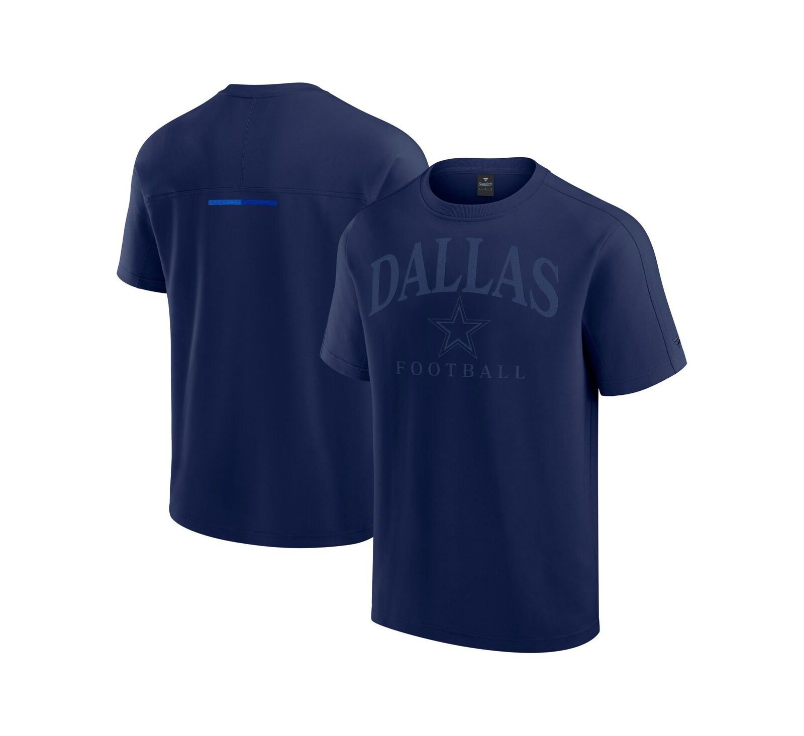 Футболка Fanatics Dallas Cowboys Elements Flex Tri-Blend для мужчин и женщин, темно-синяя