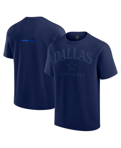 Футболка Fanatics Dallas Cowboys Elements Flex Tri-Blend для мужчин и женщин, темно-синяя