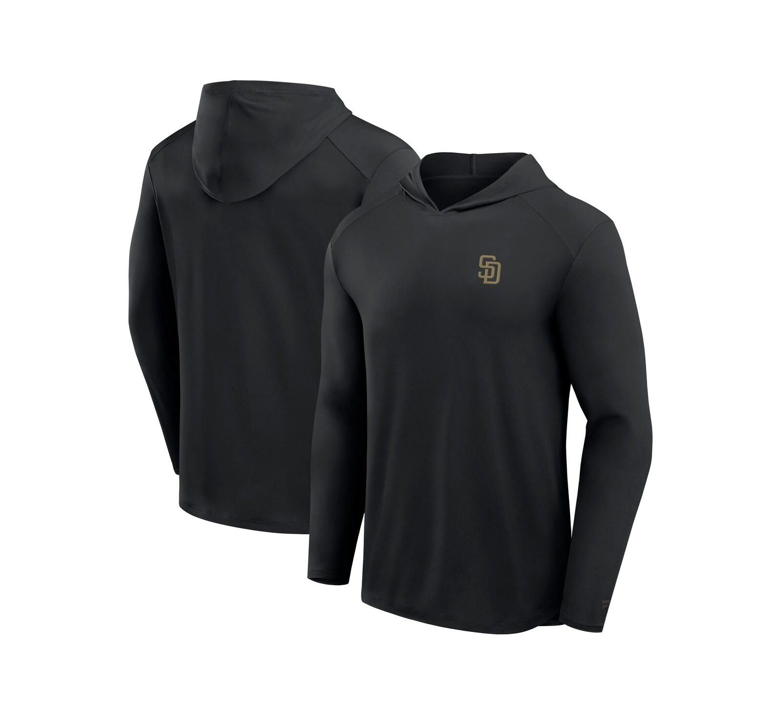Fanatics Мужская Худи T-Shirt San Diego Padres Black Long Sleeve