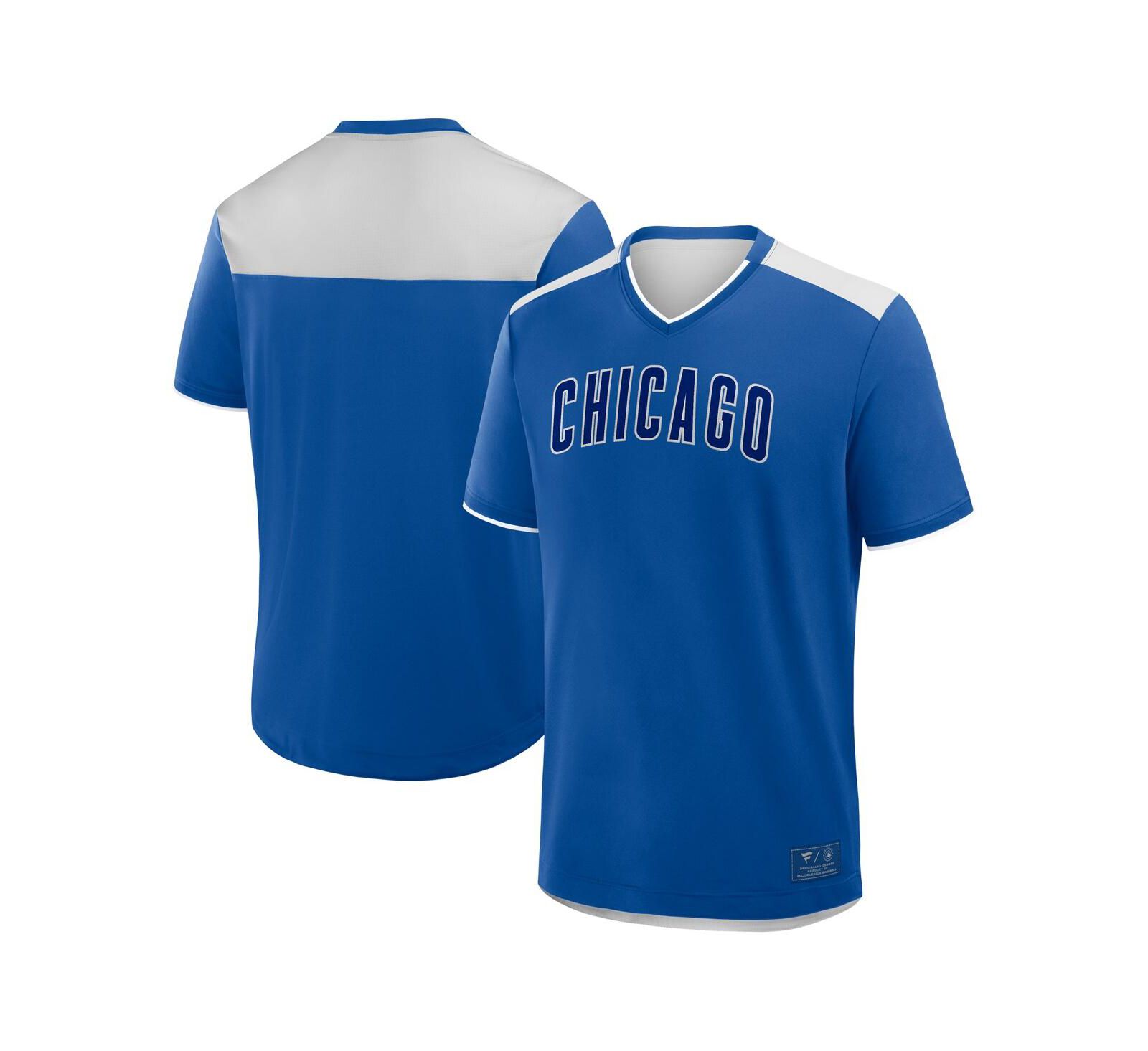 Мужская футболка Fanatics Royal Chicago Cubs Walk Off V-Neck