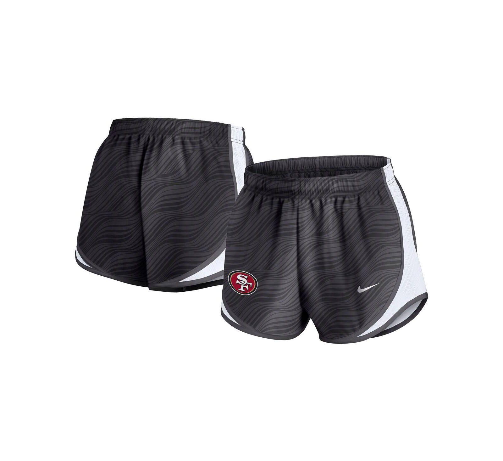 Nike Women's Anthracite San Francisco 49ers Tempo Performance Shorts