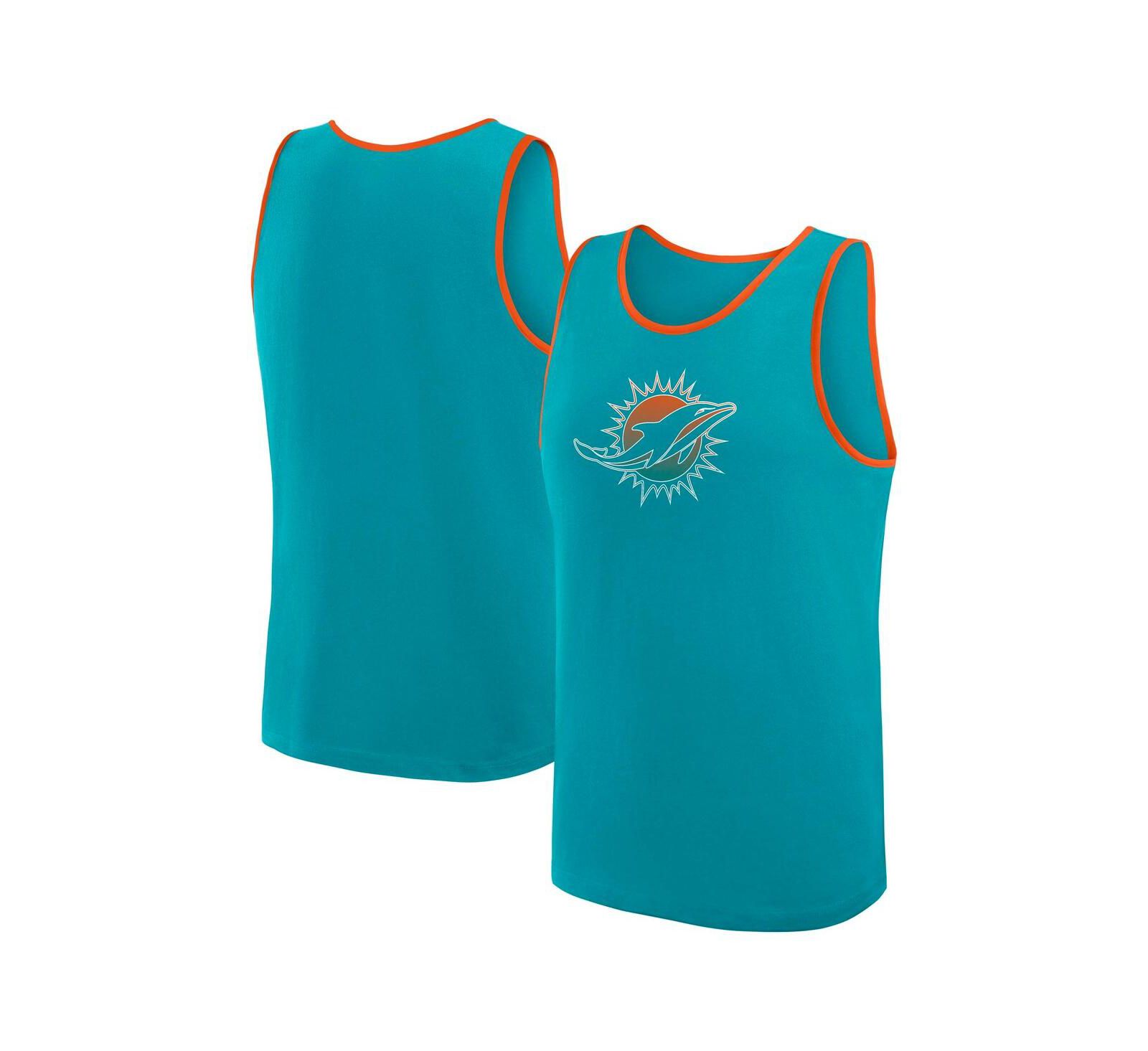 Logo Athletic Мужской майка-топ Miami Dolphins Unmatched Success Aqua