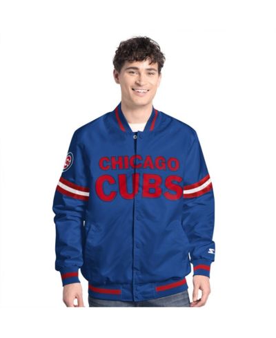 Starter Мужская университетская куртка Chicago Cubs Scout Full-Snap Varsity, Royal