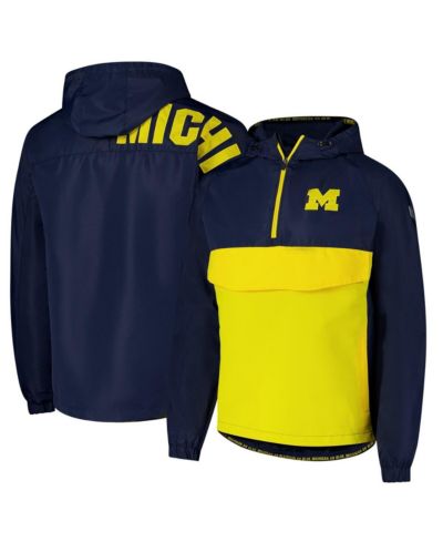 Мужская куртка Colosseum Navy Michigan Wolverines Reloaded Anorak Half-Zip