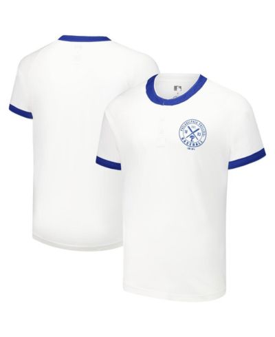 Мужская футболка Darius Rucker Collection by Fanatics White Philadelphia Phillies Henley Raglan