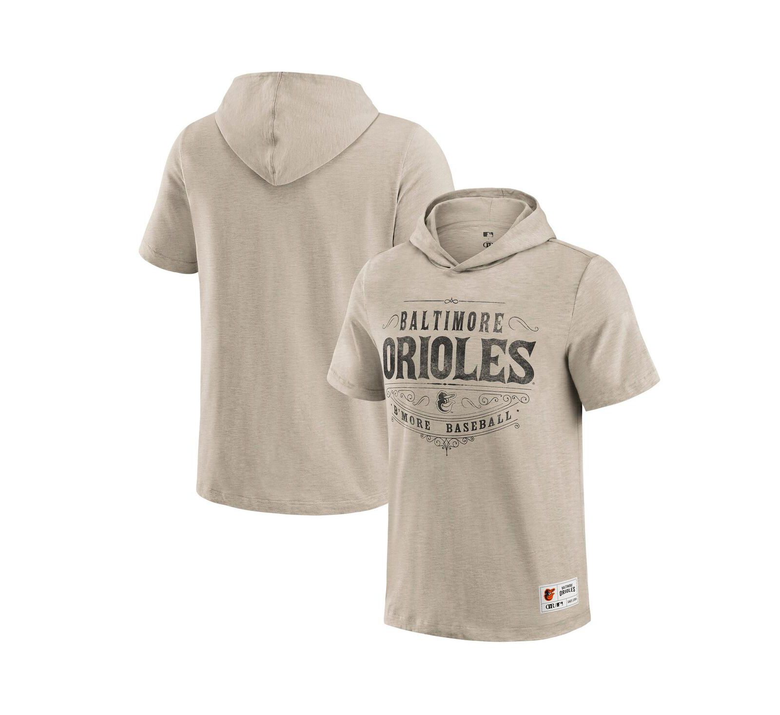 Darius Rucker Collection by Fanatics Men's Tan Baltimore Orioles Hooded T-Shirt