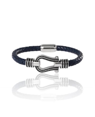 Lucky Brand браслет Horseshoe Navy Cord