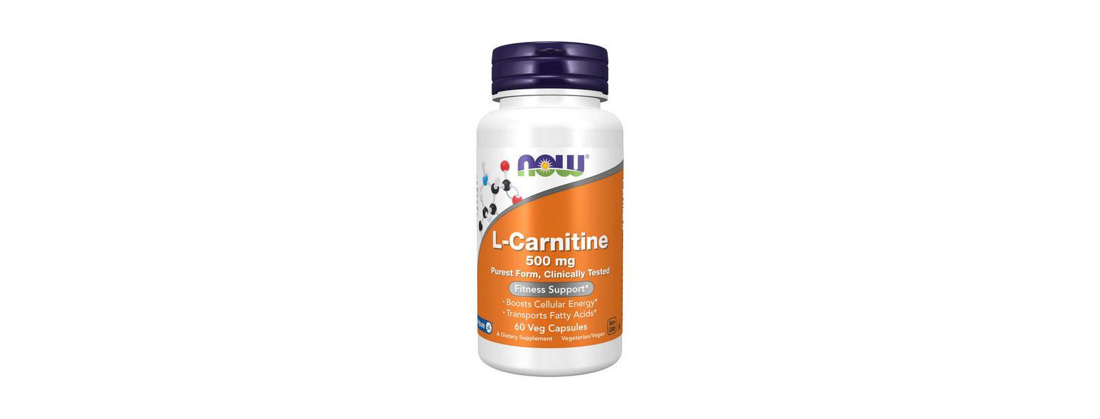 Now Foods L-Carnitine, 500 mg, 60 капсул
