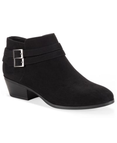 Style & Co Women's Willaa Belt Block Heel Booties, Macy's Exclusive