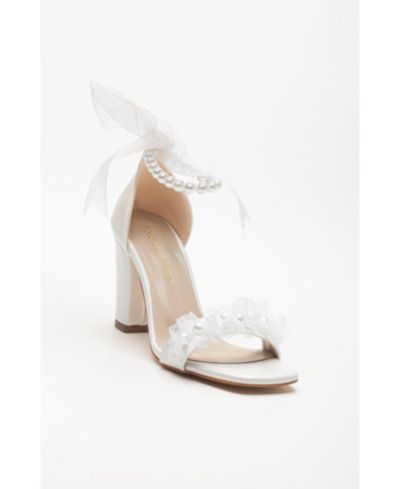 Forever & Always Shoes женские свадебные сандалии Krystal Lace с жемчугом