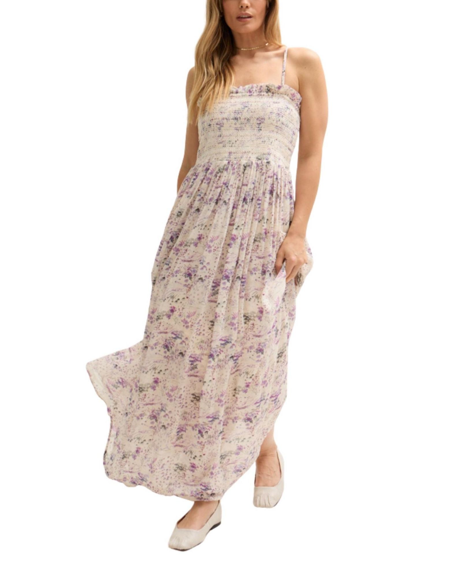 Женское платье Lily and Lionel London Annie Smocked Print Maxi