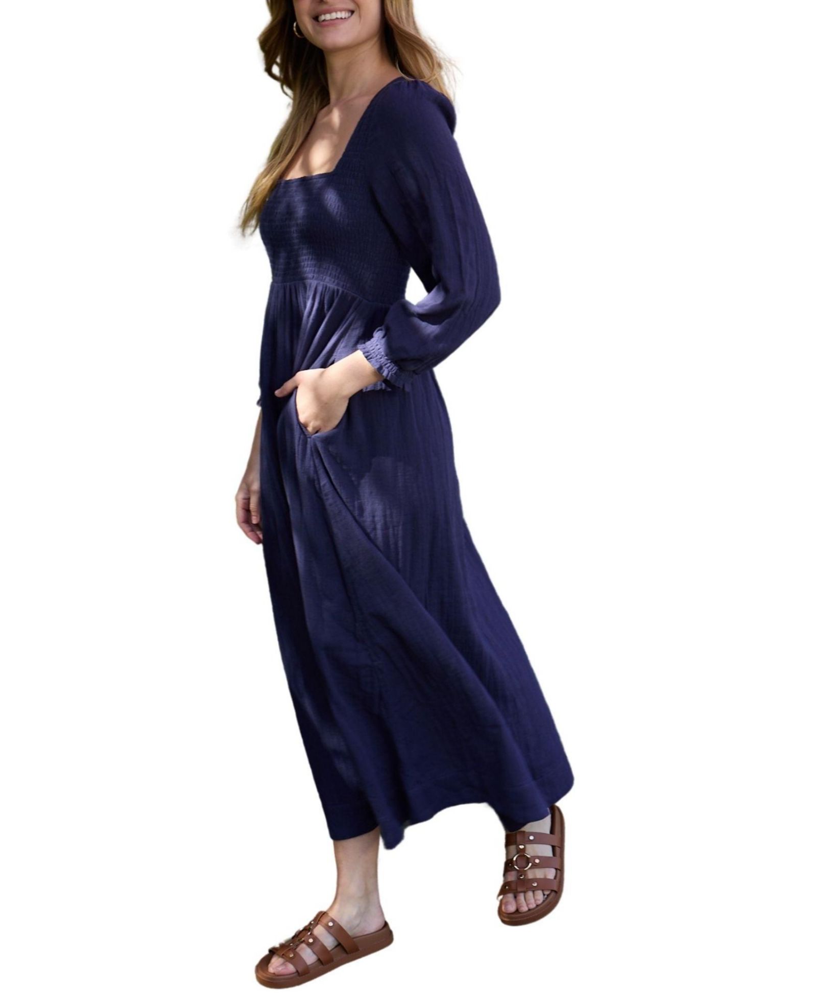 Женское платье maxi Lily and Lionel London Pippa Shirred Bodice