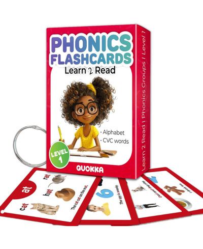 Quokka Abc Learning Flash Cards Sight Words 120-Piece Set, Ages 3+