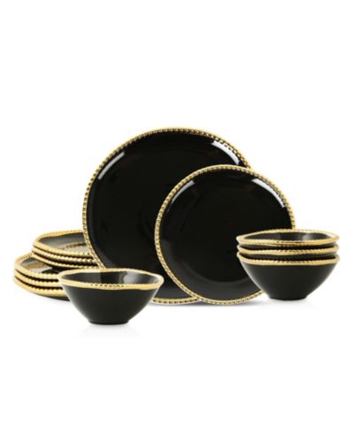 Christian Siriano Akoya 12 Pc. Dinnerware Set, Service for 4