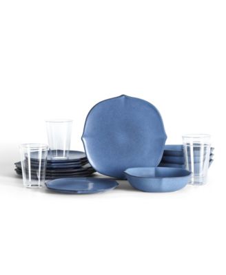Stone Lain Baskerville 16 Pc. Dinnerware & Glassware Set, Service for 4