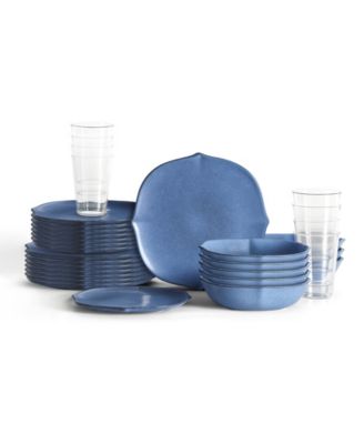 Stone Lain Baskerville 32 Pc. Dinnerware & Glassware Set, Service for 8