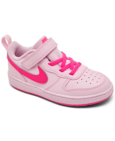 Nike Infant-Toddler Kids Court Borough Low Recraft Fastening Strap Casual Sneakers from Finish Line