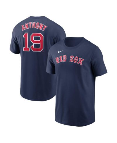 Nike мужская футболка с именем и номером Roman Anthony Navy Boston Red Sox Fuse