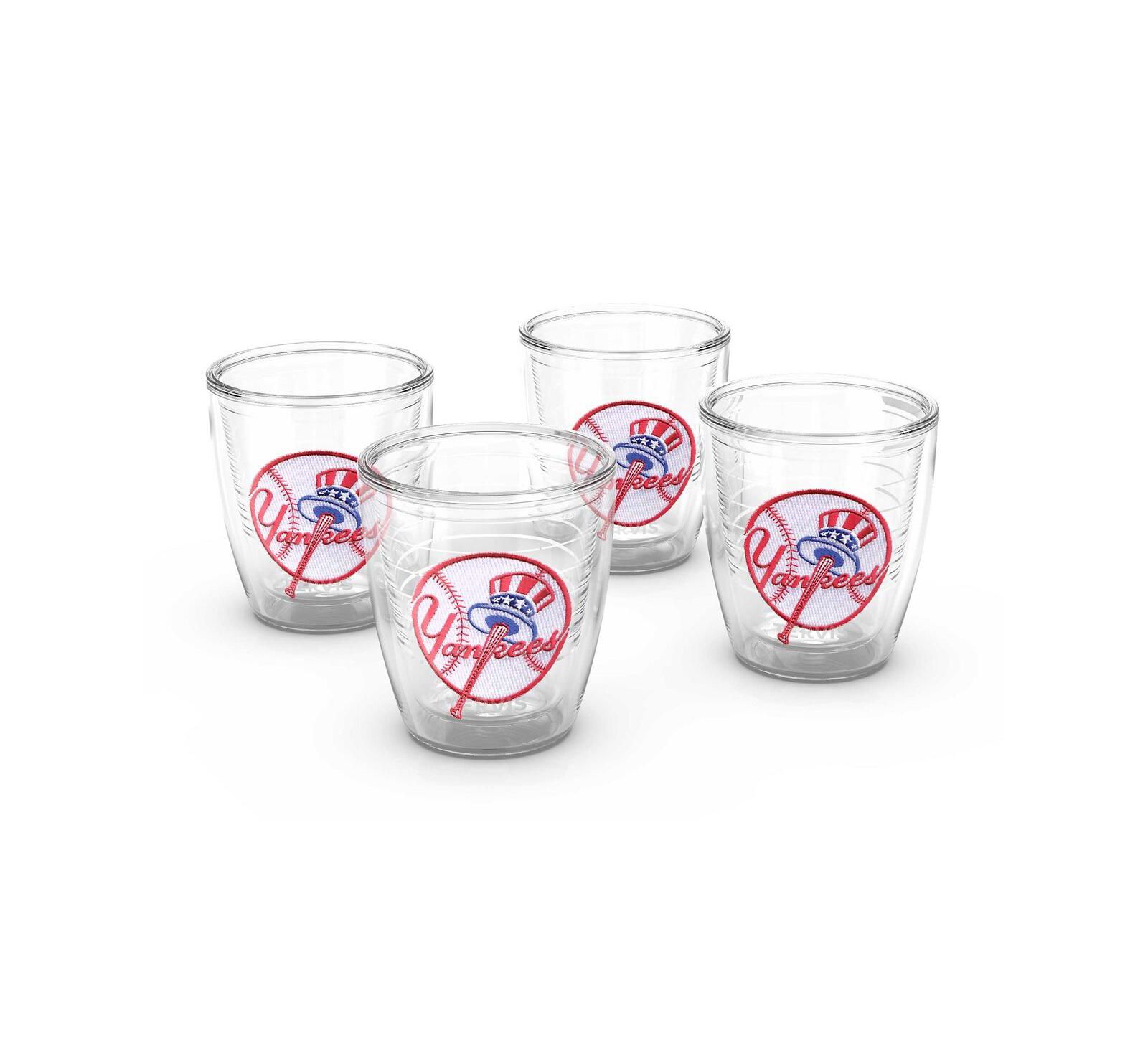 Набор стаканов Tervis New York Yankees 4 шт. 12oz. Emblem