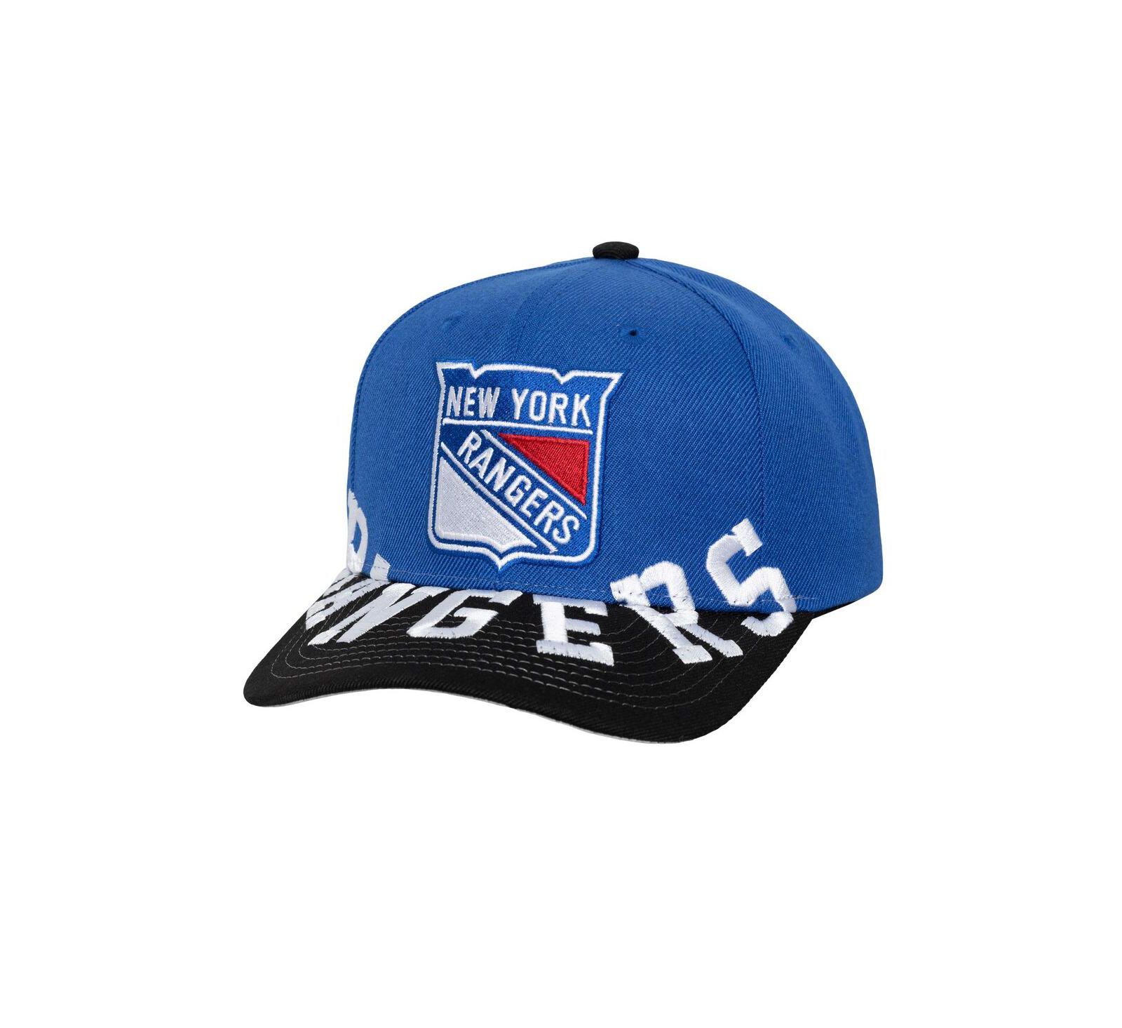 Мужская кепка Mitchell & Ness New York Rangers Underarch Two-Tone Pro Crown Snapback, синий/черный