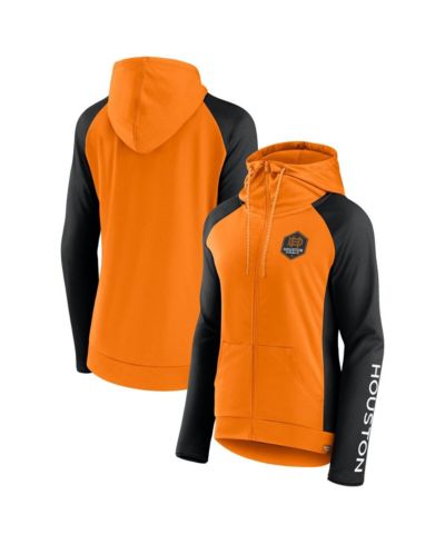 Fanatics Женская легкая куртка Houston Dynamo FC, оранжевая