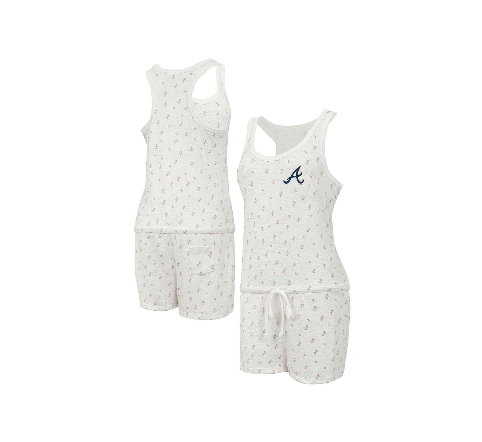 Concepts Sport Женский ромпер Atlanta Braves Gardner Hacci Knit Cream