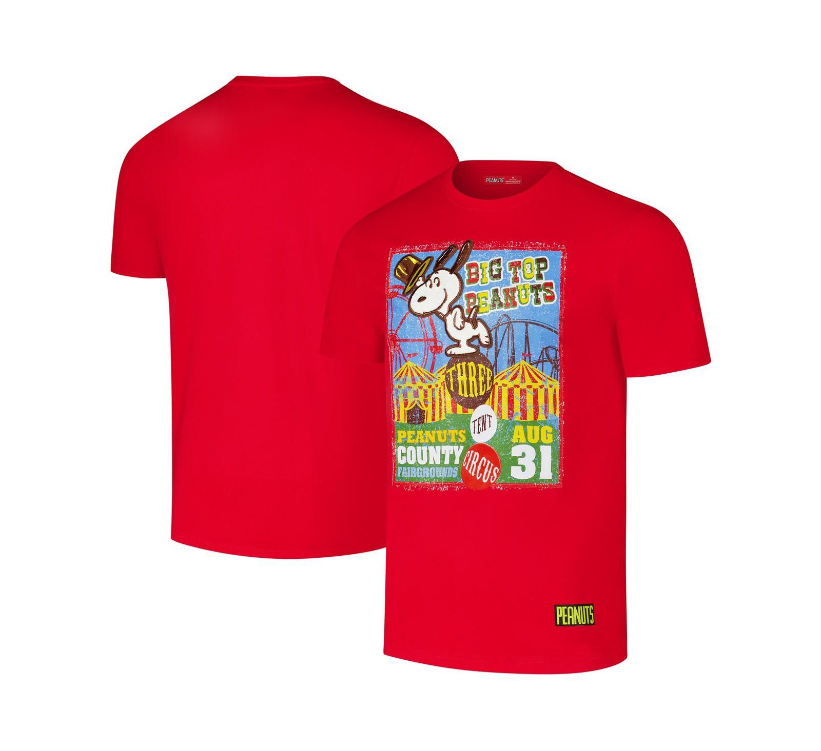 Мужская футболка Freeze Max Peanuts Circus красная