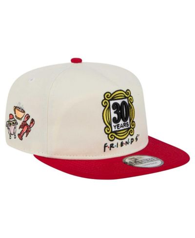 Мужская кепка New Era White/Red Friends 30th Anniversary Golfer Snapback