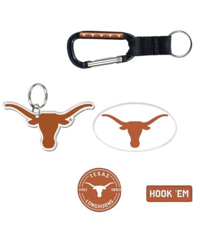 Wincraft Texas Longhorns 5-Pack Key Ring and Fridge Magnet Set