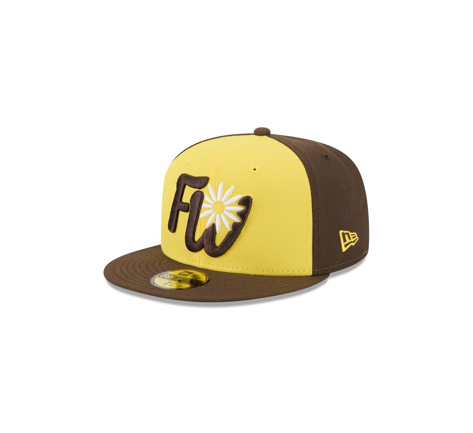 New Era Men's Yellow Fort Wayne Tin Caps Theme Nights 59FIFTY Fitted Hat